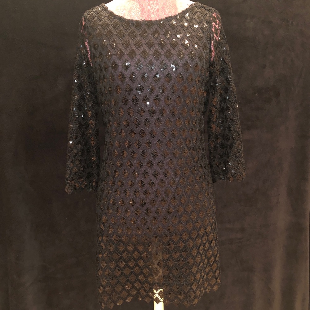 Ark & Co. Black sequin cocktail dress, Size M